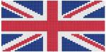 Флаг Великобритании схема фенечки