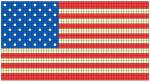 Флаг США схема фенечки